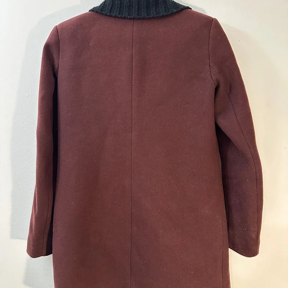 THEORY Trench Coat Knit Collar Retail $765 SIZE PETITE TINY PETITE Stars Hollow - Picture 6 of 7